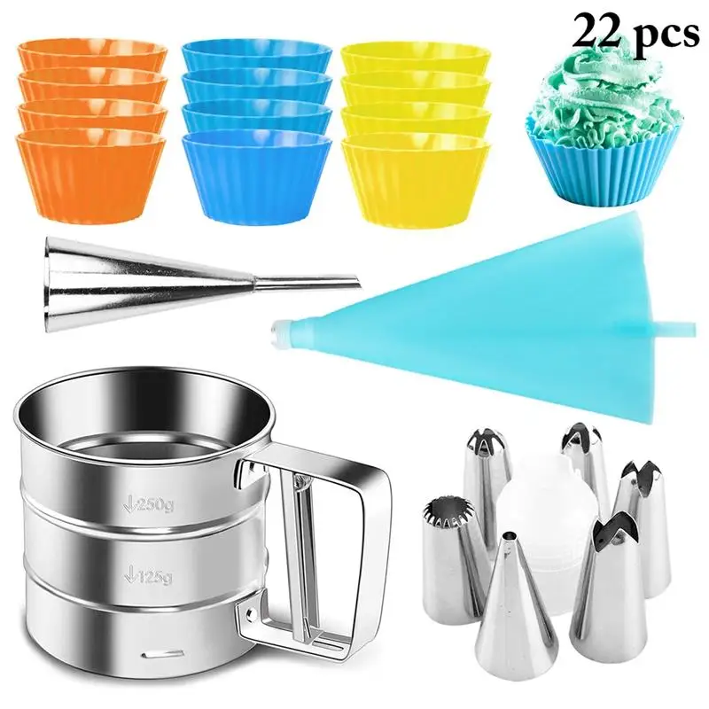 22Pcs/Set Cake Tools Stainless Steel Professional Baking Accessories Cake Supplies DIY Baking Tools Accessories
22Pcs/Set Cake Tools Stainless Steel Professional Baking Accessories Cake Supplies DIY Baking Tools Accessories