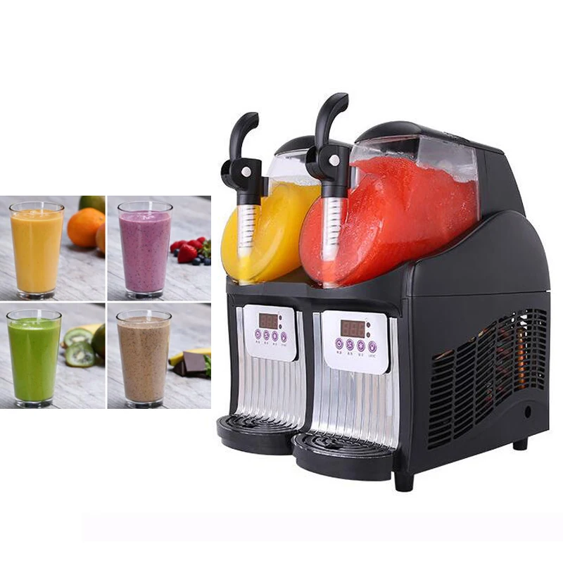 110V/220V Double Tank Smoothie Slush Machine Ice Cream Machine 300W Snow Melting Machine Commercial Smoothie Granita machine
110V/220V Double Tank Smoothie Slush Machine Ice Cream Machine 300W Snow Melting Machine Commercial Smoothie Granita machine