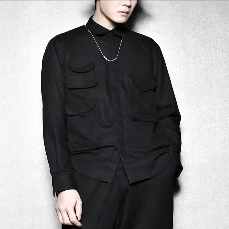 Men's Four Seasons Simple Casual Shirt Dark Men's Multi Pocket Slim Fit Fashion Linen Long Sleeve Shirt
Men's Four Seasons Simple Casual Shirt Dark Men's Multi Pocket Slim Fit Fashion Linen Long Sleeve Shirt