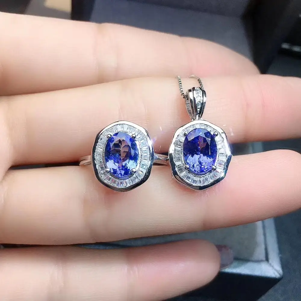 Free Shipping Natural Tanzanite jewelry set Natural Real Tanzanite 925 sterling silver 1pc pendant,1pc ring
Free Shipping Natural Tanzanite jewelry set Natural Real Tanzanite 925 sterling silver 1pc pendant,1pc ring