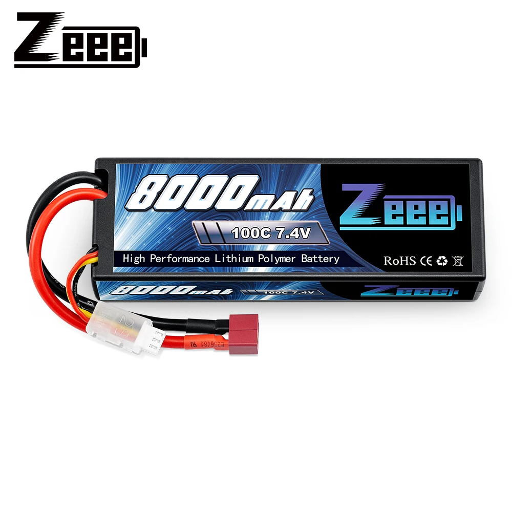 Zeee 2S Lipo Battery 7.4V 100C 8000mAh Hardcase with Deans Plug for RC Car Truck Boat Helicopter FPV Drones RC Racing Models
Zeee 2S Lipo Battery 7.4V 100C 8000mAh Hardcase with Deans Plug for RC Car Truck Boat Helicopter FPV Drones RC Racing Models