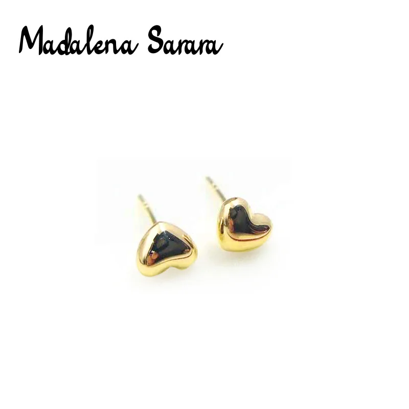 MADALENA SARARA Модные женские серьги-гвоздики из чистого золота 18 К 100% гарантия качества маленькое сердце стиль
MADALENA SARARA Модные женские серьги-гвоздики из чистого золота 18 К 100% гарантия качества маленькое сердце стиль