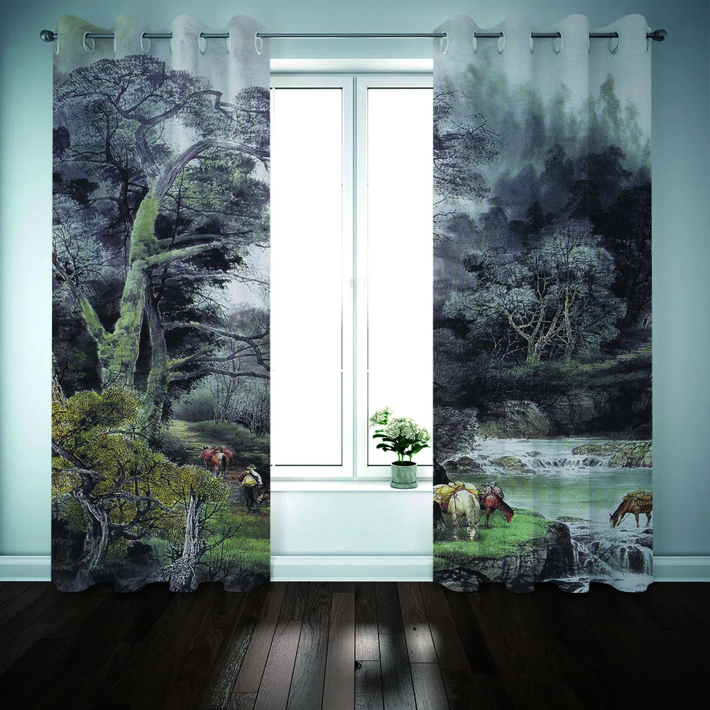 2020 custom Window Curtain Nostalgic scenery curtains For living room and bedroom blackout curtains
2020 custom Window Curtain Nostalgic scenery curtains For living room and bedroom blackout curtains