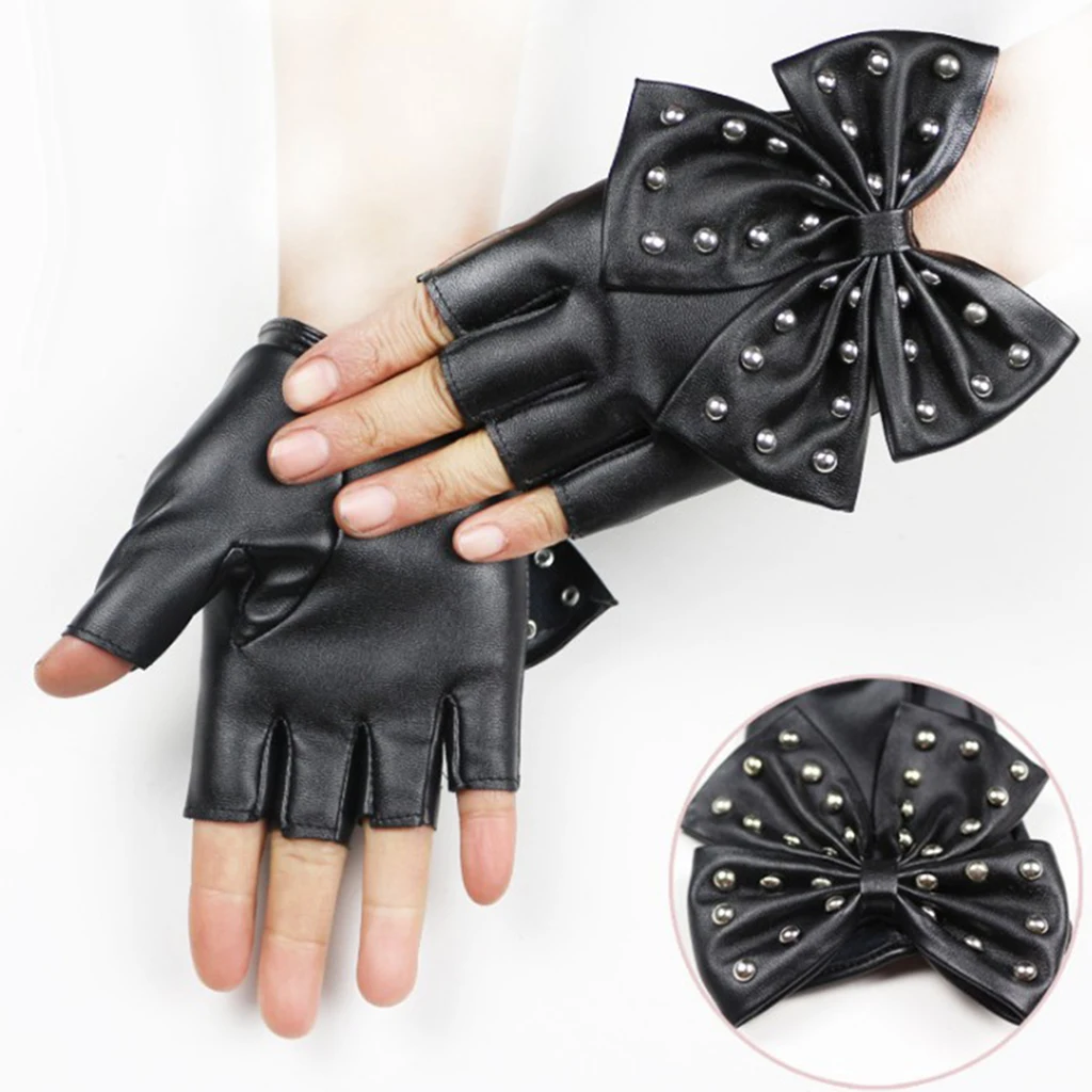 1 Pair Fashion Fingerless Gloves Female PU Leather Rivet Mitten Hip Hop
1 Pair Fashion Fingerless Gloves Female PU Leather Rivet Mitten Hip Hop