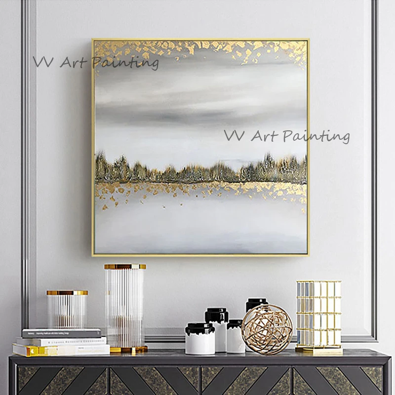 Handmade Foil Oil Painting Canvas Thick Texture Oil Abstract Mountain View Painting Modern Wall Art Decoration for Home Hotel
Handmade Foil Oil Painting Canvas Thick Texture Oil Abstract Mountain View Painting Modern Wall Art Decoration for Home Hotel