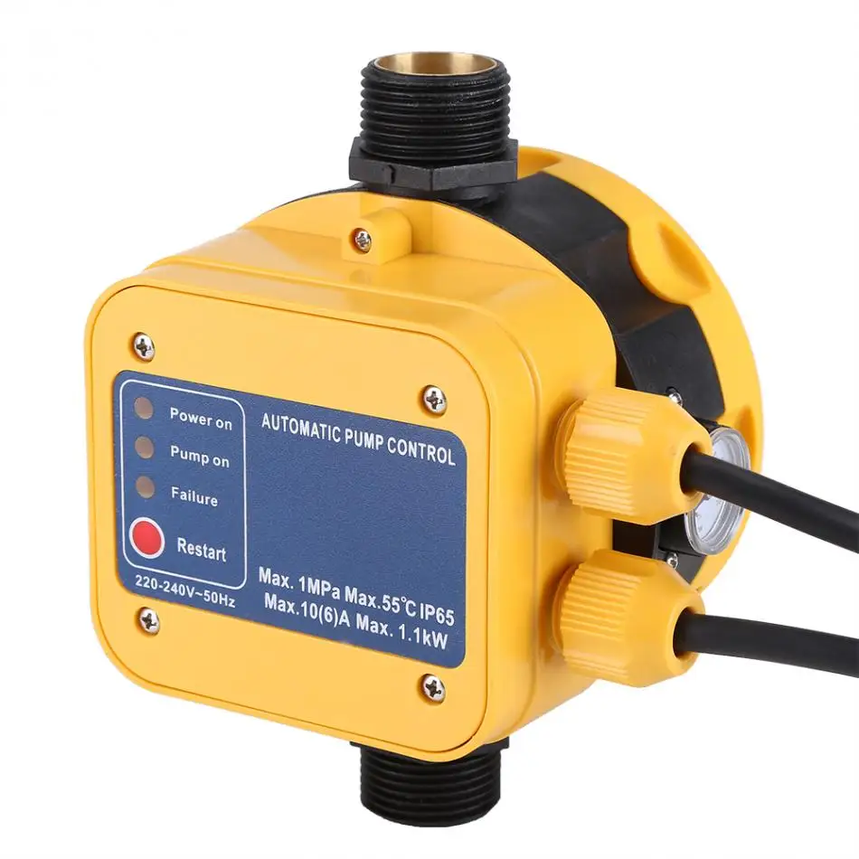 New Professional 220-240V Electric Water Pump Pressure Sensor Switch Water Pump Automatic Pressure Controller with Press Gauge
New Professional 220-240V Electric Water Pump Pressure Sensor Switch Water Pump Automatic Pressure Controller with Press Gauge