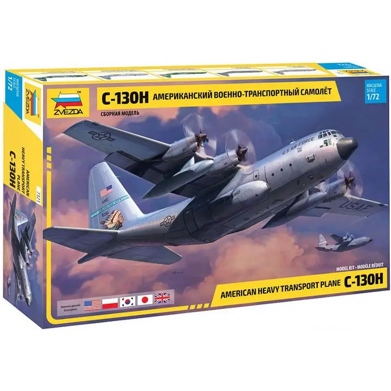 Звезда 7321 1/72 весы США тяжелый транспортном самолете C-130H модель комплект
Звезда 7321 1/72 весы США тяжелый транспортном самолете C-130H модель комплект