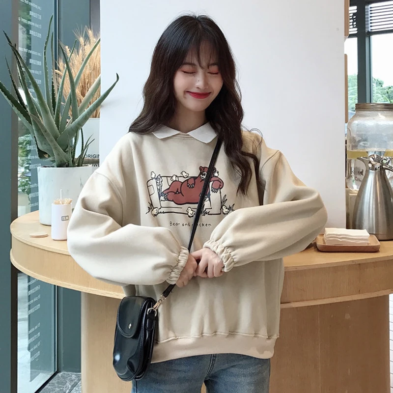Hoodies Women Loose Leisure Korean Style Harajuku Sweet Elegant Womens Clothing Student Long Sleeve All-match Autumn Sweatshirts
Hoodies Women Loose Leisure Korean Style Harajuku Sweet Elegant Womens Clothing Student Long Sleeve All-match Autumn Sweatshirts