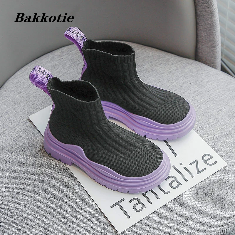 Kids Shoes 2022 Spring Little Baby Girls Fashion High Top Sock Sneakers Casual Platform Breathable Children Boots Thick Sole
Kids Shoes 2022 Spring Little Baby Girls Fashion High Top Sock Sneakers Casual Platform Breathable Children Boots Thick Sole