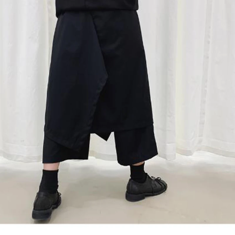 Men's Trousers Spring Casual Baggy Wide-Leg Trousers Fake Two Men's Skirts Hip Hop Punk Gothic Yamamoto Style
Men's Trousers Spring Casual Baggy Wide-Leg Trousers Fake Two Men's Skirts Hip Hop Punk Gothic Yamamoto Style