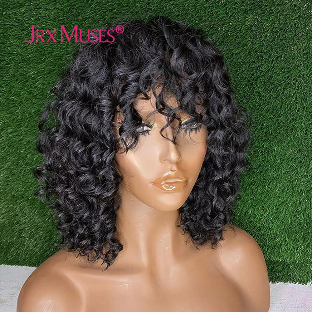 Jerry Curly Human Hair Wigs With Bang Water Wave Brazilian Honey Blonde Colored Remy Hair Full Machine Made Wigs For Black Women
Jerry Curly Human Hair Wigs With Bang Water Wave Brazilian Honey Blonde Colored Remy Hair Full Machine Made Wigs For Black Women