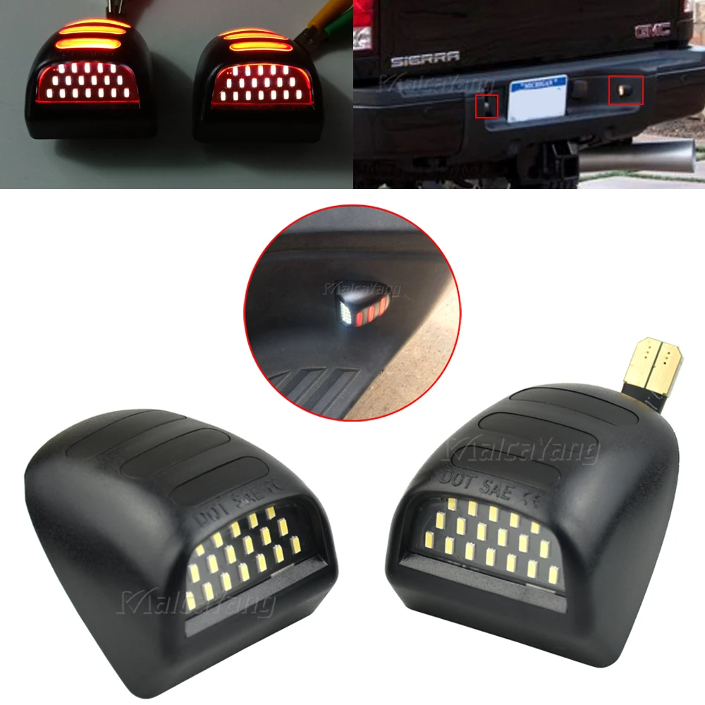 2Pcs LED Number License Plate Light Lamp For Cadillac Escalade EXT Chevrolet Suburban Tahoe GMC Yukon XL 1500 2500 12V 24V Whtie
2Pcs LED Number License Plate Light Lamp For Cadillac Escalade EXT Chevrolet Suburban Tahoe GMC Yukon XL 1500 2500 12V 24V Whtie
