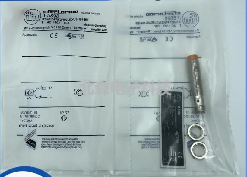 Brand new original authentic proximity switch German proximity switch IF5898 DC two-wire normally open plug-in sensor NO
Brand new original authentic proximity switch German proximity switch IF5898 DC two-wire normally open plug-in sensor NO