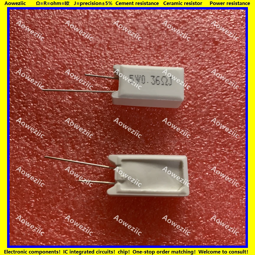 10Pcs RX27-5 Vertical Cement Resistance 5W 0.36 ohm 0.36R 0.36RJ 5WR36J 5W0R36J 5W R36J Ceramic Resistance precision 5%
10Pcs RX27-5 Vertical Cement Resistance 5W 0.36 ohm 0.36R 0.36RJ 5WR36J 5W0R36J 5W R36J Ceramic Resistance precision 5%
