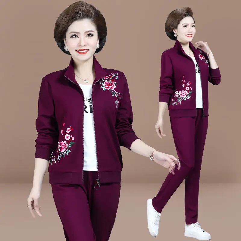 2023 New Spring Autumn Women Sets Sportswear Female Middle-Aged Casual Sportswear+Pants Sportswear Ladies Clothing R1298
2023 New Spring Autumn Women Sets Sportswear Female Middle-Aged Casual Sportswear+Pants Sportswear Ladies Clothing R1298