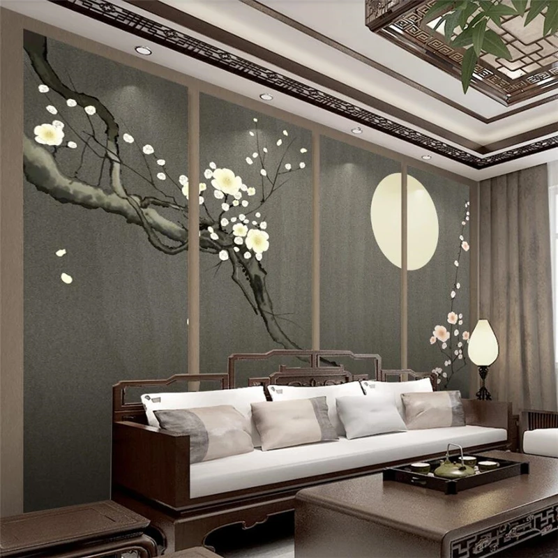 wellyu Custom wallpaper 3d murals high-end hand-painted Zen plum Chinese papier peint background decorative painting wallpaper
wellyu Custom wallpaper 3d murals high-end hand-painted Zen plum Chinese papier peint background decorative painting wallpaper