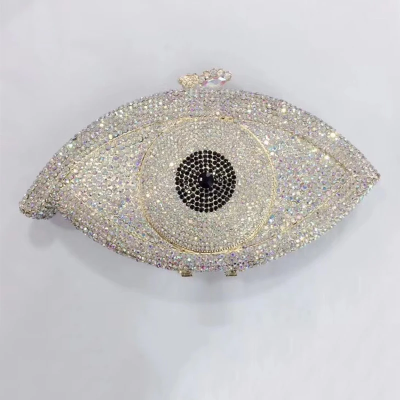 Fashion White AB Diamond Crystal Clutch Purse Gold Metal Hard Box Luxury High Quality Women Girls Mini Shoulder Chain Handbags
Fashion White AB Diamond Crystal Clutch Purse Gold Metal Hard Box Luxury High Quality Women Girls Mini Shoulder Chain Handbags