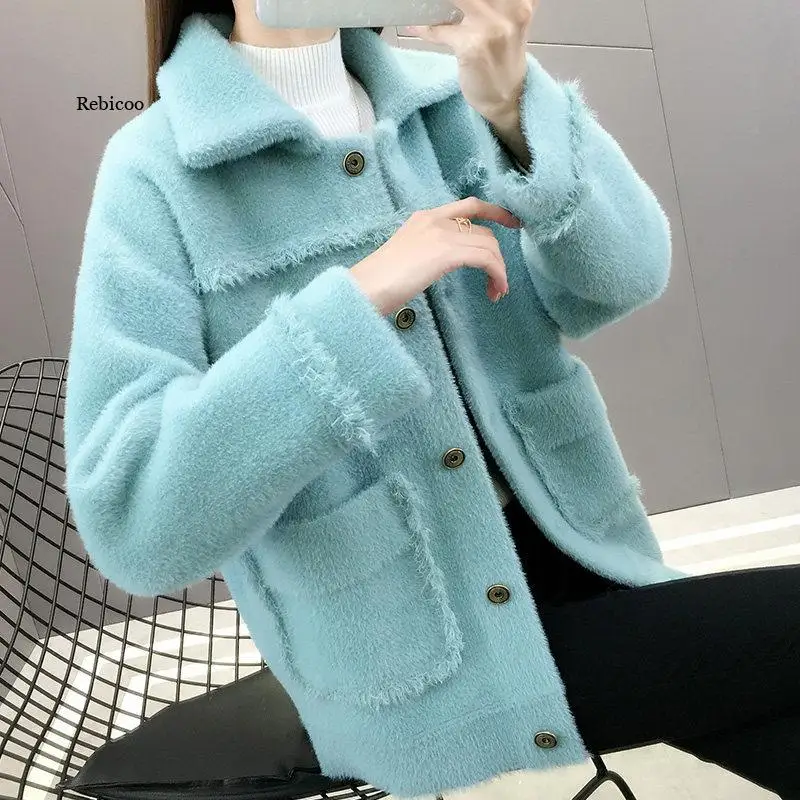 Women mink wool coat coat women autumn and winter new women's short coat cardigan women spring and autumn
Women mink wool coat coat women autumn and winter new women's short coat cardigan women spring and autumn