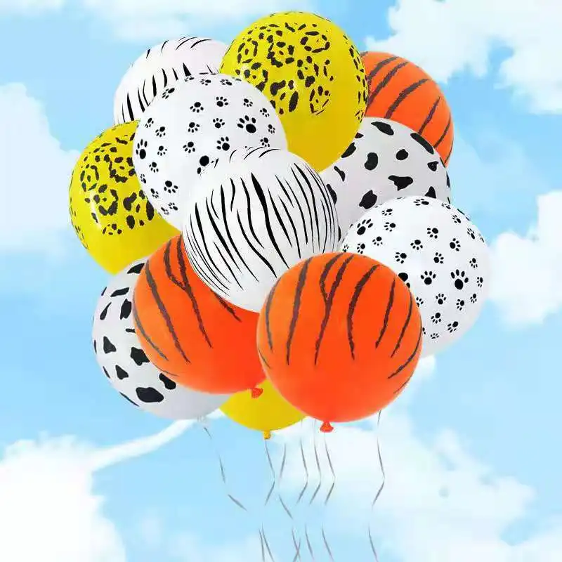 5pcs12 inch animal print zebra print leopard tiger print dog foot cow print birthday party decoration latex 1 balloon
5pcs12 inch animal print zebra print leopard tiger print dog foot cow print birthday party decoration latex 1 balloon