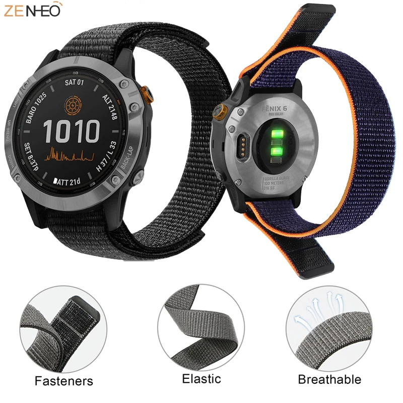 Ремешок для часов Garmin Fenix 6 6S Pro/Fenix 5 5S Plus, тканый нейлоновый браслет для Garmin Quatix 6 5/Instinct, 22 мм 20 мм
Ремешок для часов Garmin Fenix 6 6S Pro/Fenix 5 5S Plus, тканый нейлоновый браслет для Garmin Quatix 6 5/Instinct, 22 мм 20 мм