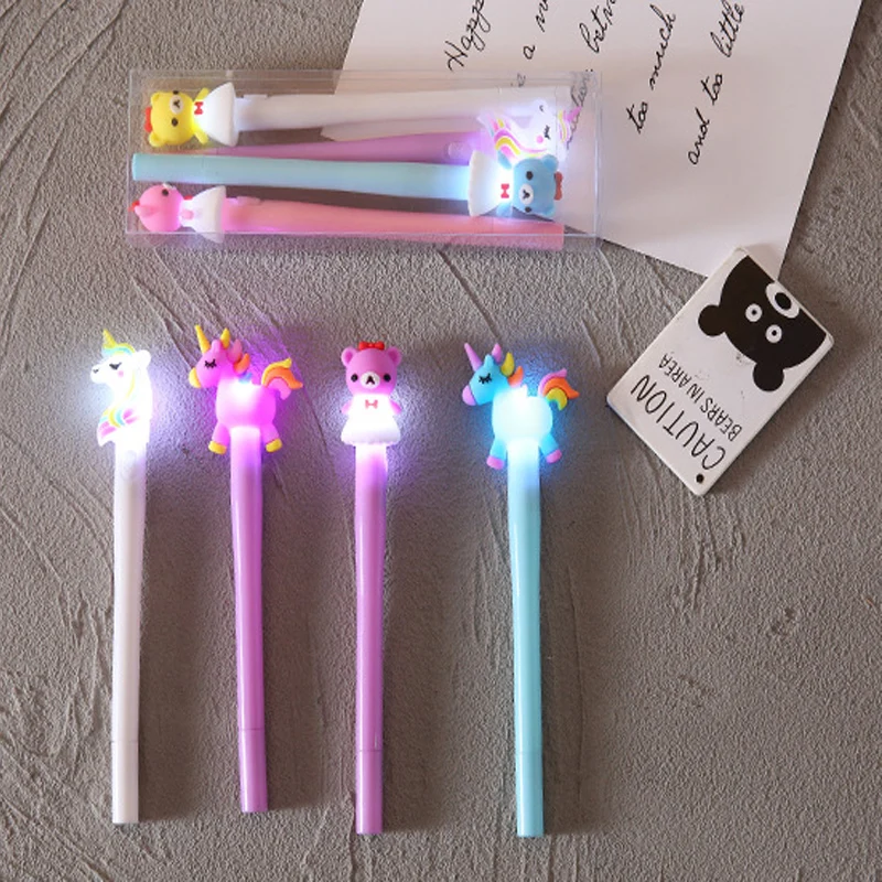 Creative Cute Kawaii Luminous Pen Set 4 Sticks Luminous Pen Set Pen Bear Unicorn Pony Pattern School Student Stationery Set
Creative Cute Kawaii Luminous Pen Set 4 Sticks Luminous Pen Set Pen Bear Unicorn Pony Pattern School Student Stationery Set