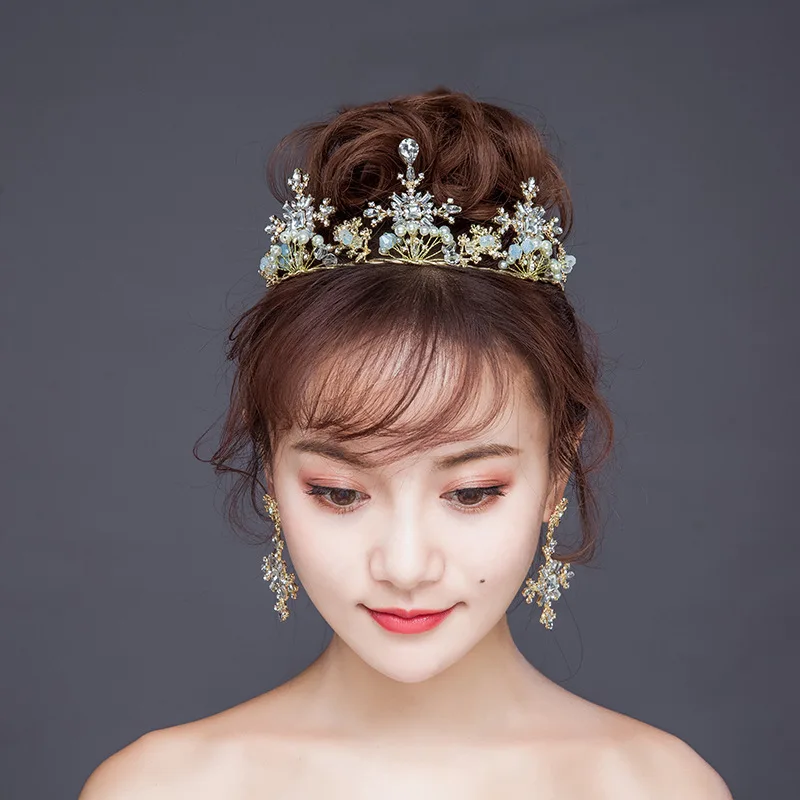 Luxury Rhinestone Crown Baroque Cross Handmade Crown&earrings sets Bridal Wedding crystal Princess crown Headdress Jewelry Sets
Luxury Rhinestone Crown Baroque Cross Handmade Crown&earrings sets Bridal Wedding crystal Princess crown Headdress Jewelry Sets