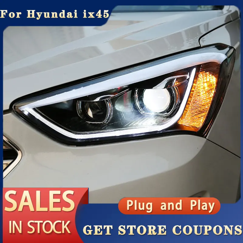 For Hyundai ix45 2013 2014 2015 2016 Head lights LED DRL Running lights Bi-Xenon Beam Fog angel eyes
For Hyundai ix45 2013 2014 2015 2016 Head lights LED DRL Running lights Bi-Xenon Beam Fog angel eyes