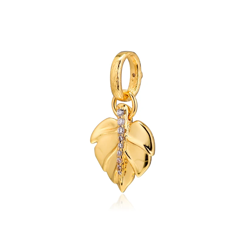 DIY Sterling Silver Jewelry Shining Leaf Pendant Fits European Beaded Bracelets Fashion Beads For Jewelry Making
DIY Sterling Silver Jewelry Shining Leaf Pendant Fits European Beaded Bracelets Fashion Beads For Jewelry Making