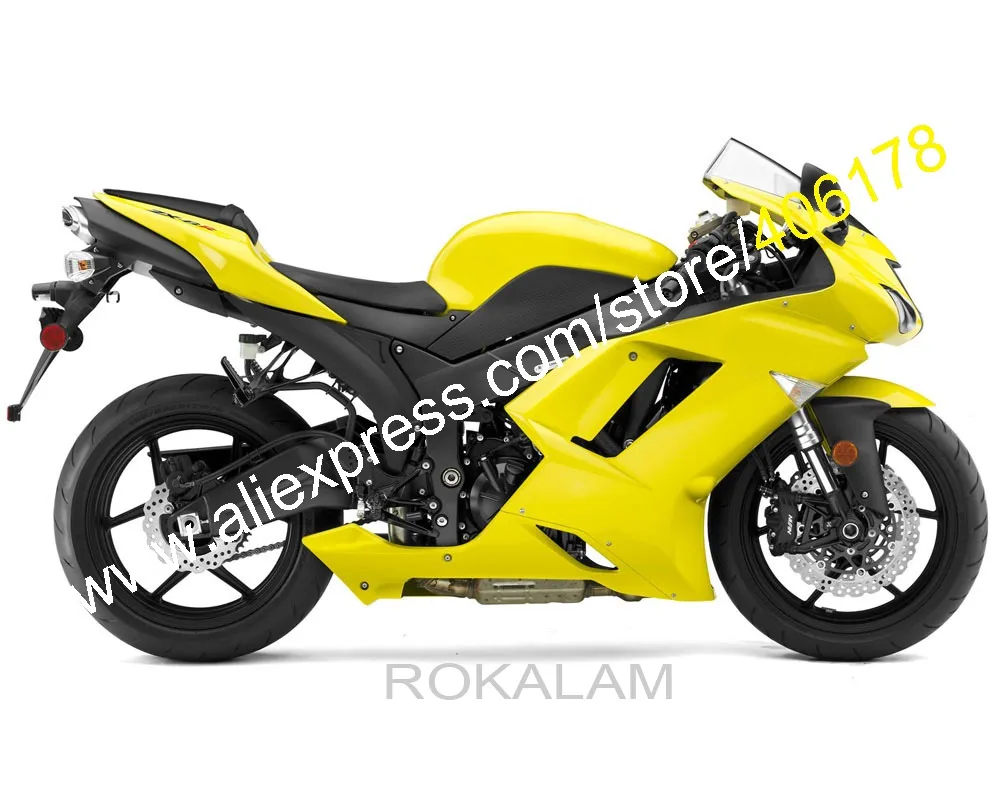 Cowling For Kawasaki ZX-6R 07 08 Ninja zx636 ZX 6R 636 ZX6R 2007 2008 Yellow Plastic Fairings Set (Injection Molding)
Cowling For Kawasaki ZX-6R 07 08 Ninja zx636 ZX 6R 636 ZX6R 2007 2008 Yellow Plastic Fairings Set (Injection Molding)