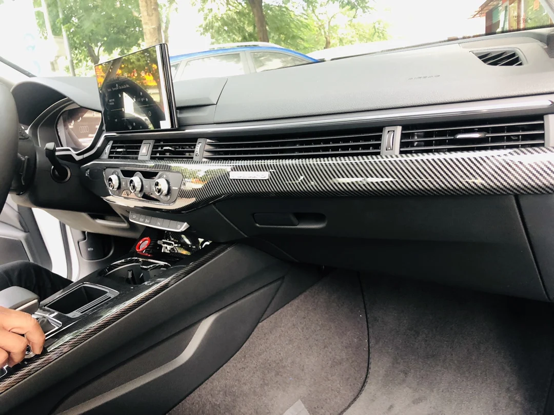 For Audi A5 2017-2019 Left Hand Drive 2PCS Carbon Fiber ABS Car Dashboard Trim Console Panel Molding Cover Car Styling
For Audi A5 2017-2019 Left Hand Drive 2PCS Carbon Fiber ABS Car Dashboard Trim Console Panel Molding Cover Car Styling