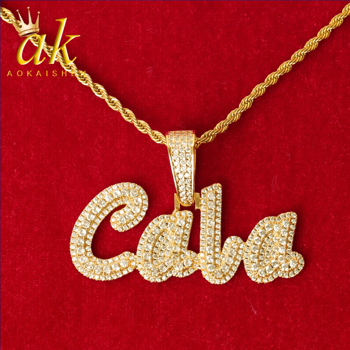 Aokaishen Customized Name Necklace for Men Personalized Pendant Charms Chain Letter Jewelry Hip Hop Iced Out Free Shipping
Aokaishen Customized Name Necklace for Men Personalized Pendant Charms Chain Letter Jewelry Hip Hop Iced Out Free Shipping