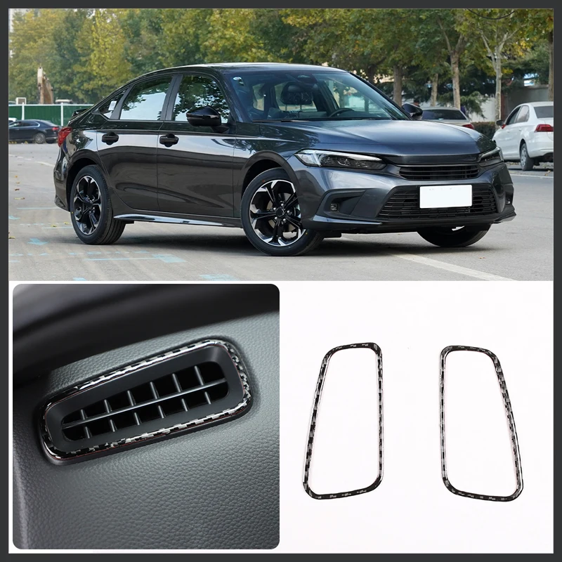 For Honda Civic Car styling Soft carbon fiber Dashboard air outlet stickers Car interior modification accessories
For Honda Civic Car styling Soft carbon fiber Dashboard air outlet stickers Car interior modification accessories