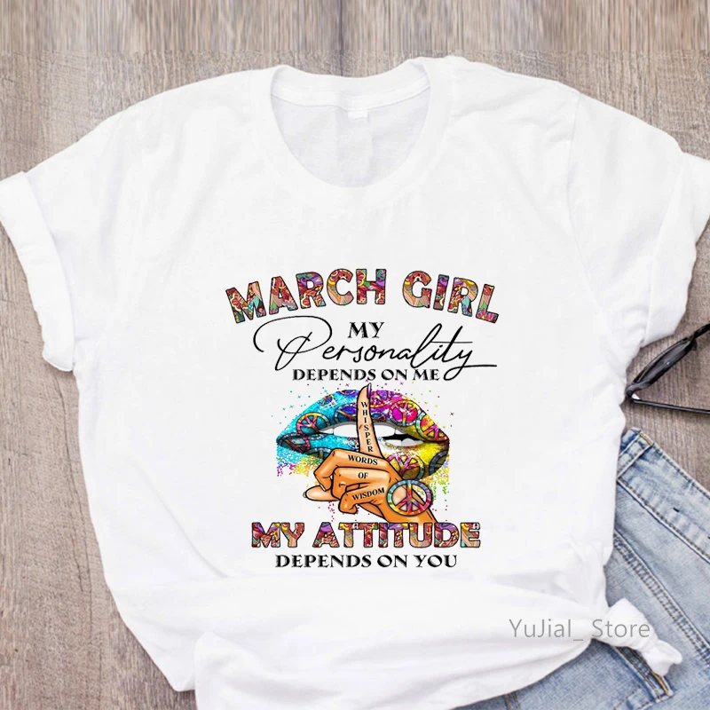 Women'S Tshirts April/May/June/July/August/September Girl Graphic Print T Shirt Femme Rainbow Sexy Lips T-Shirt Female Tops
Women'S Tshirts April/May/June/July/August/September Girl Graphic Print T Shirt Femme Rainbow Sexy Lips T-Shirt Female Tops