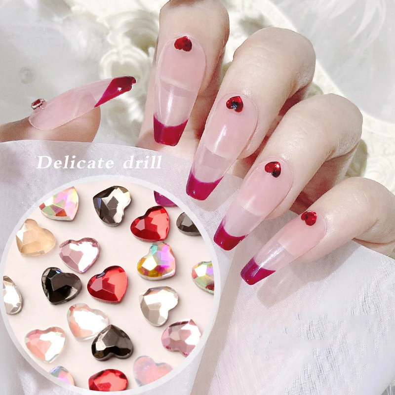 10pcs Mini Heart Crystal AB Nail Diamond Bright 3d Flatback Fingertips Tiny Rhinestones Glass Jewelry Lovely Manicure Decoration
10pcs Mini Heart Crystal AB Nail Diamond Bright 3d Flatback Fingertips Tiny Rhinestones Glass Jewelry Lovely Manicure Decoration