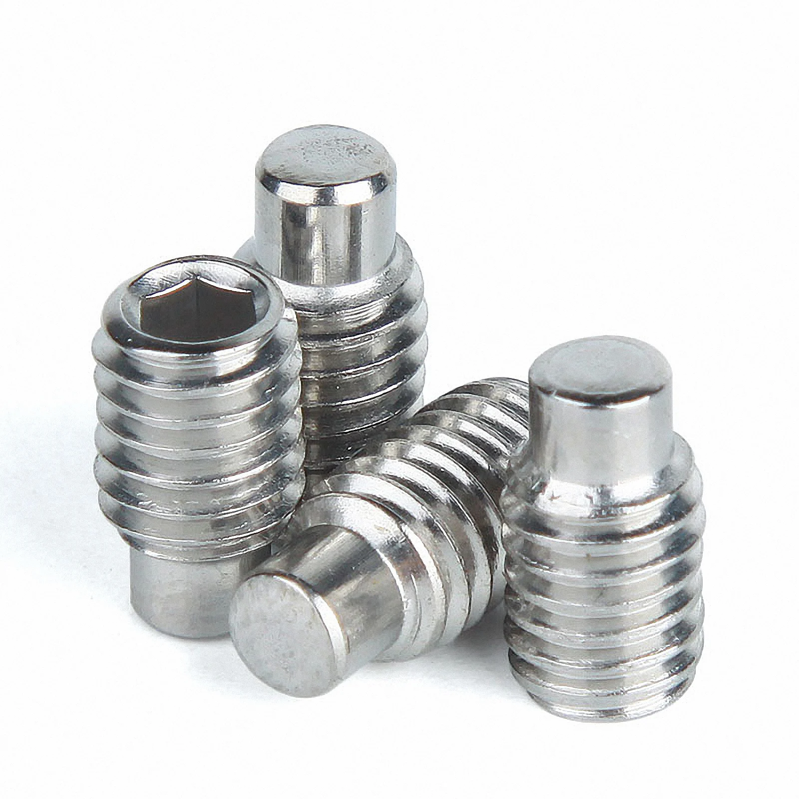 5-50pcs M3 M4 M5 M6 M8 M10 A2 304 Stainless Steel Hexagon Socket Set Screws Grub Screws Dog Point Grub Convex End Bolt DIN915
5-50pcs M3 M4 M5 M6 M8 M10 A2 304 Stainless Steel Hexagon Socket Set Screws Grub Screws Dog Point Grub Convex End Bolt DIN915
