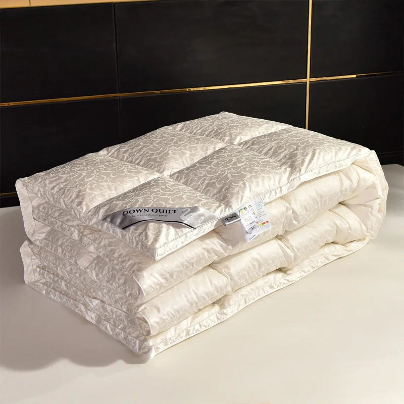 Luxury White Duck Down Quilt Down Fluffy Cozy Four Seasons Duvet Brocade Jacquard Warm Queen King Quilted Comforters
Luxury White Duck Down Quilt Down Fluffy Cozy Four Seasons Duvet Brocade Jacquard Warm Queen King Quilted Comforters
