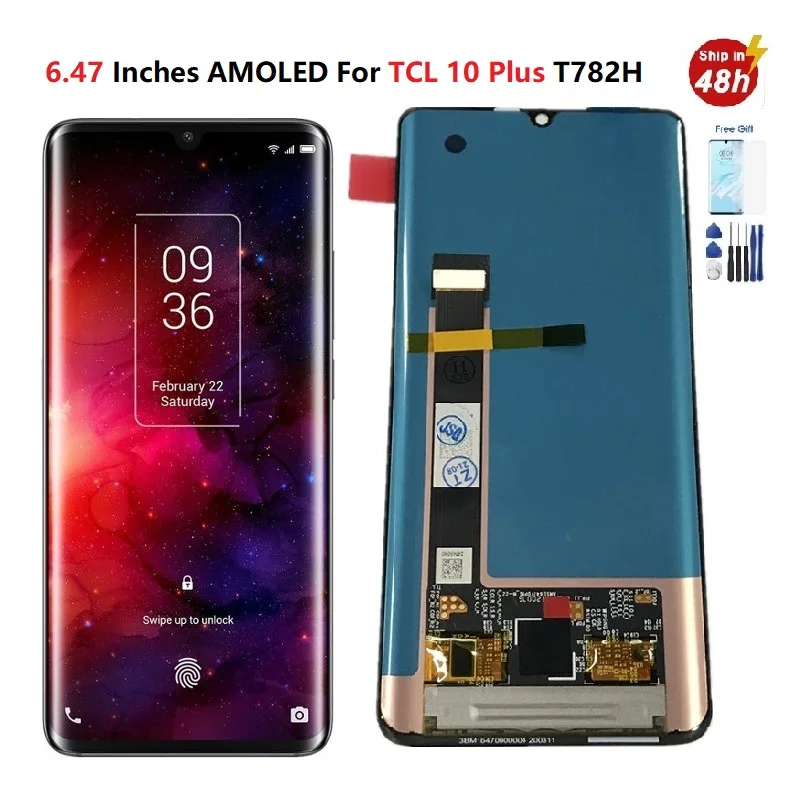 6.47 inches Amoled For TCL 10 Plus Lcd T782H Display Touch Screen LCD Digitizer AssemblyFor TCL 10Plus Display TCL 10Plus Lcd
6.47 inches Amoled For TCL 10 Plus Lcd T782H Display Touch Screen LCD Digitizer AssemblyFor TCL 10Plus Display TCL 10Plus Lcd