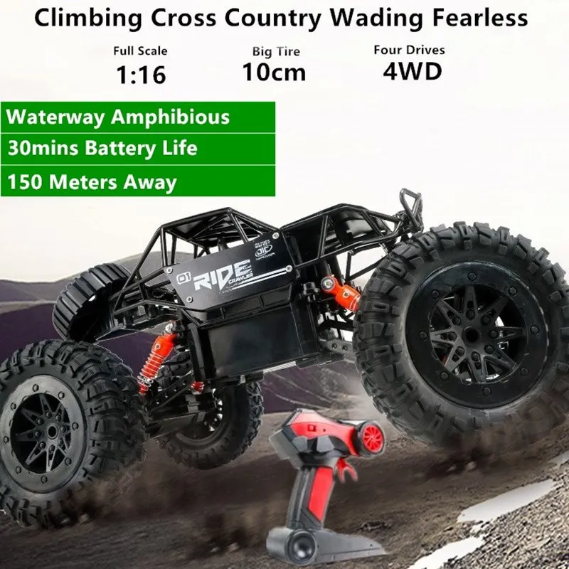 Super Alloy RC Off-Road Vehicle 2.4G 30mins 150M 4WD Amphibious Anti-Collision High-Speed Electric Remote Control Climbing Car
Super Alloy RC Off-Road Vehicle 2.4G 30mins 150M 4WD Amphibious Anti-Collision High-Speed Electric Remote Control Climbing Car
