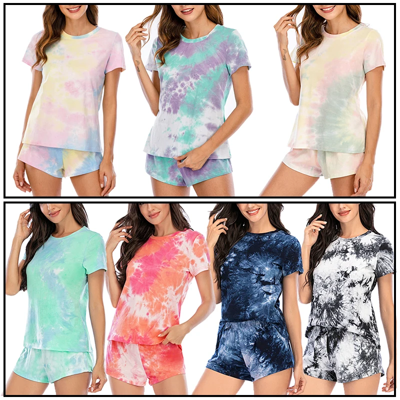 Aamikast женский комплект Tie Dye, комплект из 2 предметов, женские пижамные комплекты с градиентом, женские футболки с короткими рукавами + повседневные брюки, костюм из 2 предметов
Aamikast женский комплект Tie Dye, комплект из 2 предметов, женские пижамные комплекты с градиентом, женские футболки с короткими рукавами + повседневные брюки, костюм из 2 предметов