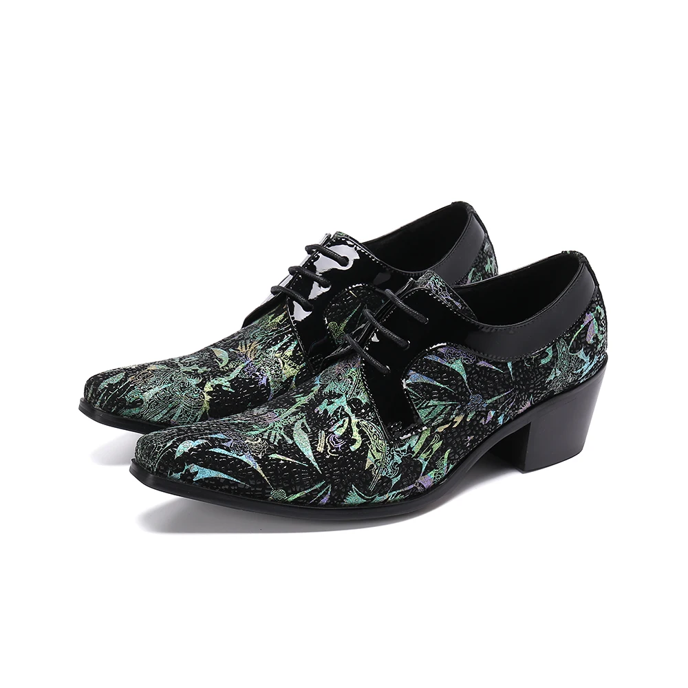 Classic Elegant Floral Mens Shoes High Heels Dress Wedding Shoes Man Genuine Cow Leather Pointed Toe Office Daily Footwear Male
Classic Elegant Floral Mens Shoes High Heels Dress Wedding Shoes Man Genuine Cow Leather Pointed Toe Office Daily Footwear Male