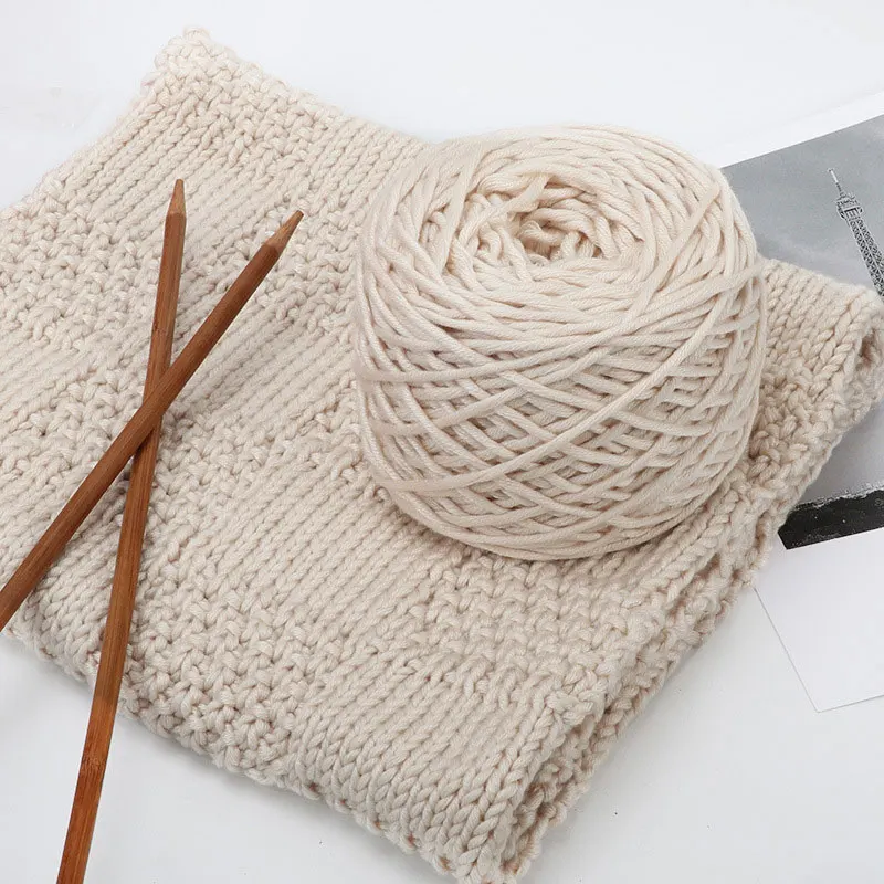200g Soft Silk Milk Cotton Yarn Thick Yarn Knitting Lover Scarves Hand Knitting Wool Crochet Yarn Weave Thread DIY Sweater
200g Soft Silk Milk Cotton Yarn Thick Yarn Knitting Lover Scarves Hand Knitting Wool Crochet Yarn Weave Thread DIY Sweater