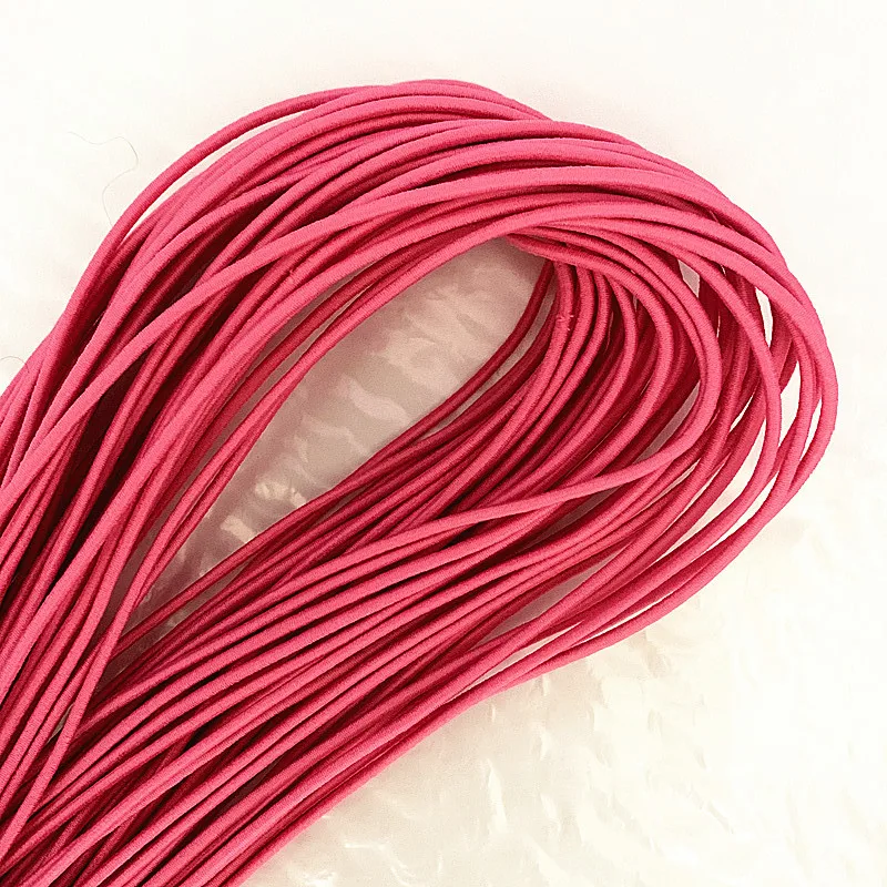 2mm Deep pink high elasticity round elastic bandage round elastic rope rubber band elastic line DIY sewing accessories 5-20 m
2mm Deep pink high elasticity round elastic bandage round elastic rope rubber band elastic line DIY sewing accessories 5-20 m