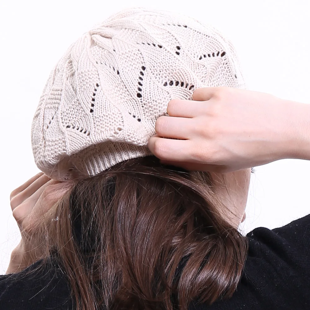 Geebro Women's Solid Color Knitted Berets Ladies Fashion French Artist Hats Female Spring Casual Thin Acrylic Caps Beanies
Geebro Women's Solid Color Knitted Berets Ladies Fashion French Artist Hats Female Spring Casual Thin Acrylic Caps Beanies