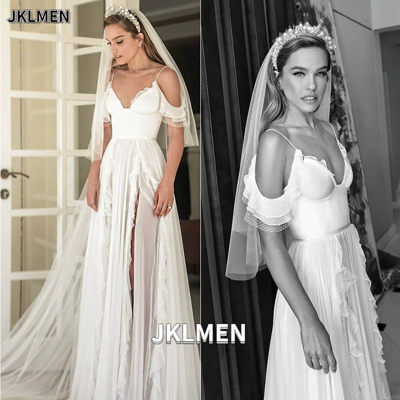 Vestido De Noiva Chiffon Wedding Dress Spaghetti Straps Wedding Dresses 2021 Bridal Gown Floor Length Robe De Soiree
Vestido De Noiva Chiffon Wedding Dress Spaghetti Straps Wedding Dresses 2021 Bridal Gown Floor Length Robe De Soiree