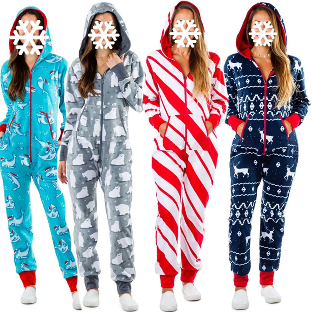 Women Christmas Reindeer Printed Jumpsuits with Zipper Lady Fall Winter Long Sleeve Hooded Rompers Festival Holiday Loungewear
Women Christmas Reindeer Printed Jumpsuits with Zipper Lady Fall Winter Long Sleeve Hooded Rompers Festival Holiday Loungewear