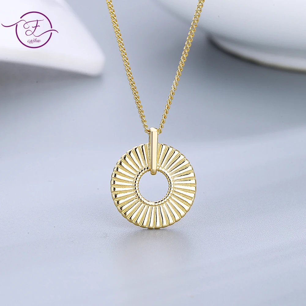 Gold Rose Gold S925 Silver Geometric Round Necklace Engagement Wedding Gift for Women Pendants Chain Jewelry Wholesale
Gold Rose Gold S925 Silver Geometric Round Necklace Engagement Wedding Gift for Women Pendants Chain Jewelry Wholesale