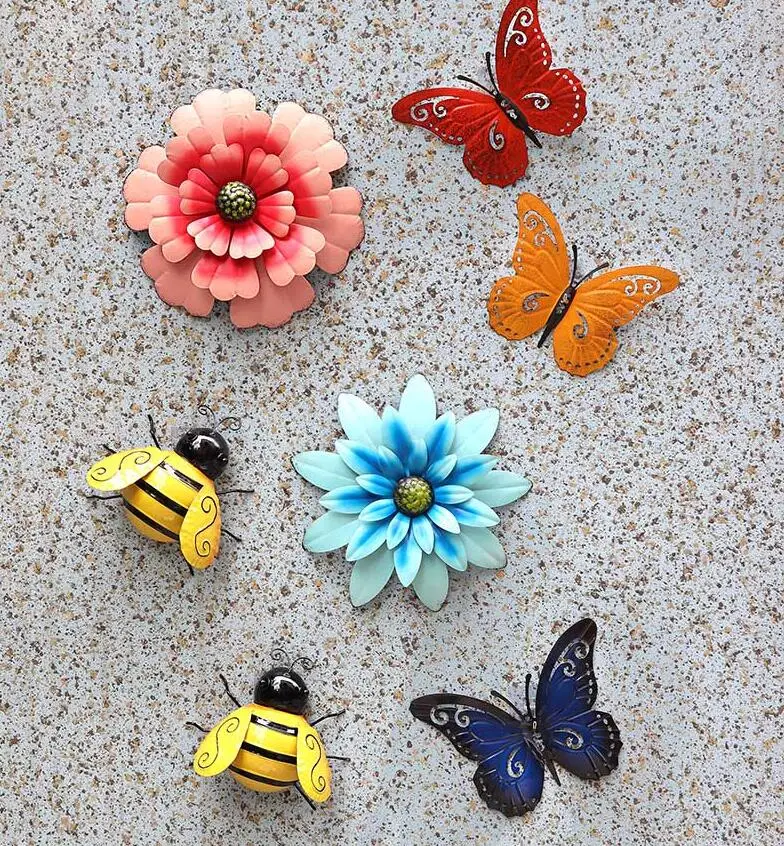 Outdoor Wrought Iron Flower Butterfly Furnishing Garden Lawn Accessories Decoration Courtyard Balcony Metal Ornaments Crafts Art
Outdoor Wrought Iron Flower Butterfly Furnishing Garden Lawn Accessories Decoration Courtyard Balcony Metal Ornaments Crafts Art