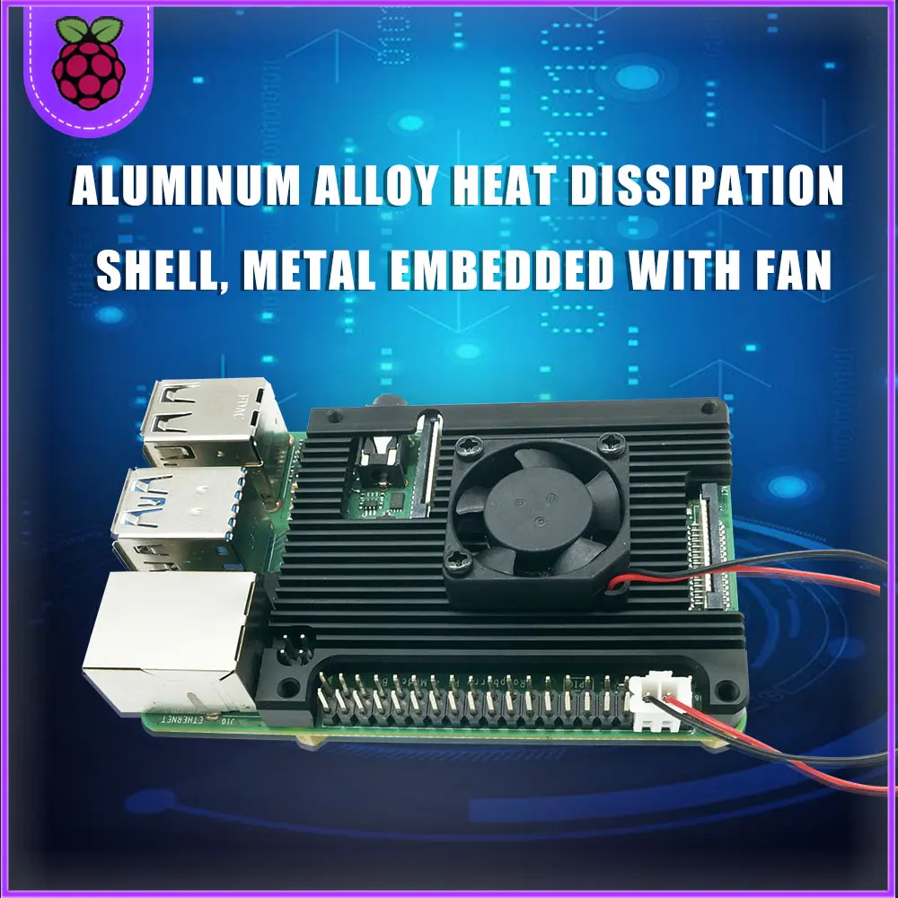 Радиатор из алюминиевого сплава для Raspberry Pi 4, Модель B, с охлаждающим вентилятором 5 В, для Raspberry Pi 4, Модель B и RPI 4B
Радиатор из алюминиевого сплава для Raspberry Pi 4, Модель B, с охлаждающим вентилятором 5 В, для Raspberry Pi 4, Модель B и RPI 4B