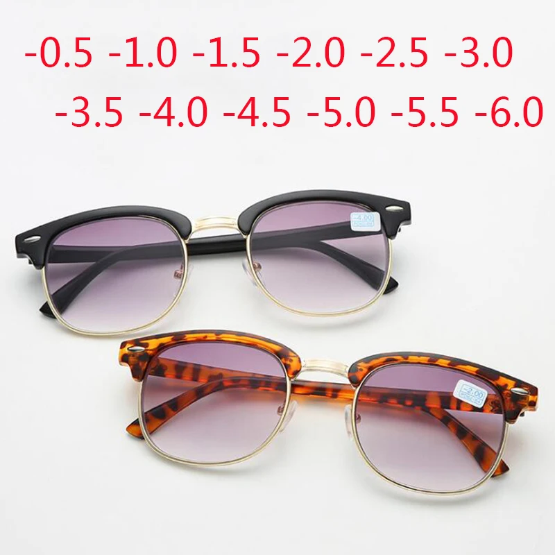Men's Myopia Sun Glasses -0.50 -1.0 -2.0 -6.0 Women's Eyeglasses Grey Gradient Lens Spectacles UV400 Reading +100 +150 +400
Men's Myopia Sun Glasses -0.50 -1.0 -2.0 -6.0 Women's Eyeglasses Grey Gradient Lens Spectacles UV400 Reading +100 +150 +400
