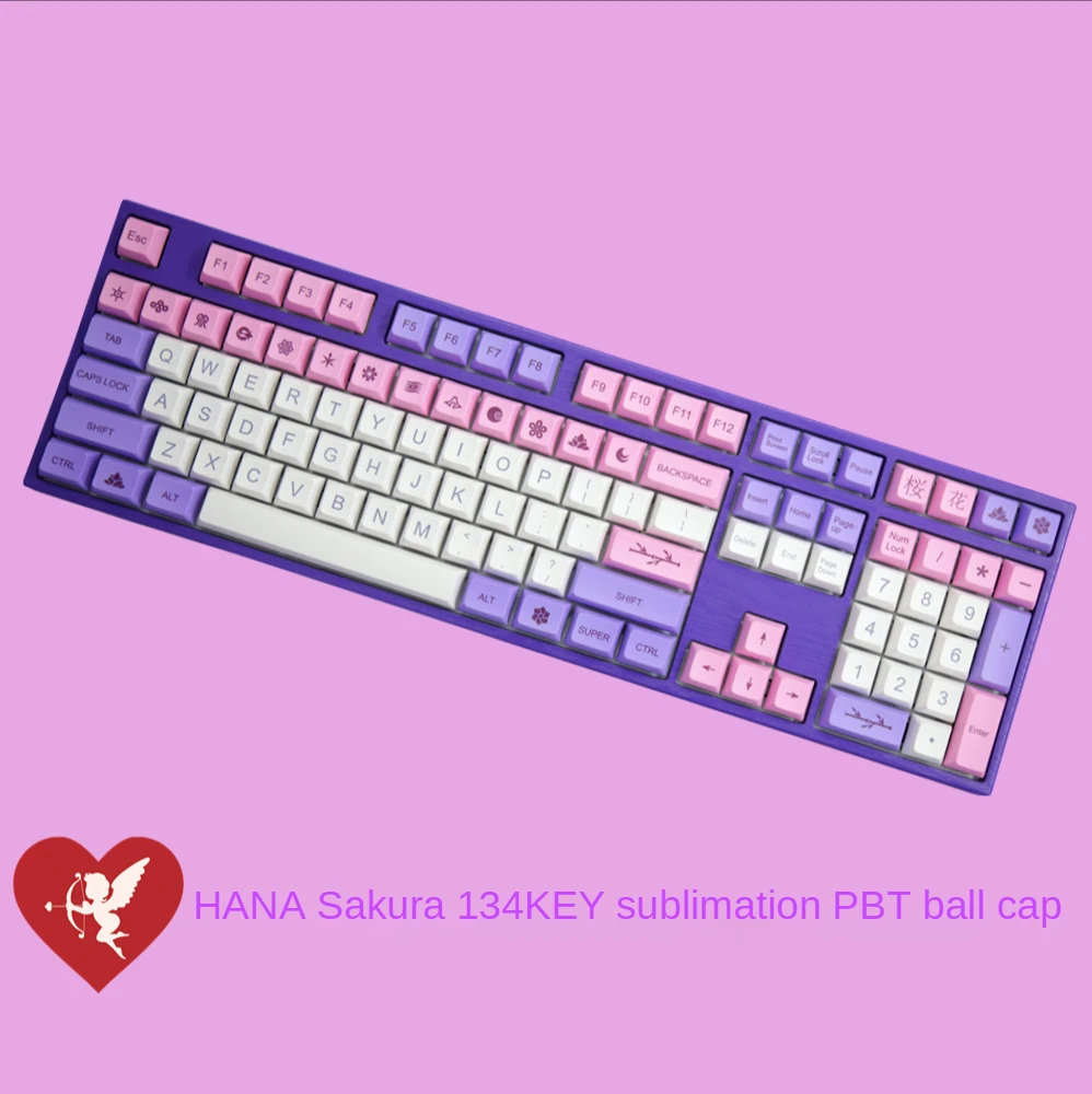 Механическая клавиатура с круглыми клавишами 134 клавиш PBT Sublimation XDA высокомеханическая клавиатура Hana Cherry Ice Cream Ball Keycap
Механическая клавиатура с круглыми клавишами 134 клавиш PBT Sublimation XDA высокомеханическая клавиатура Hana Cherry Ice Cream Ball Keycap